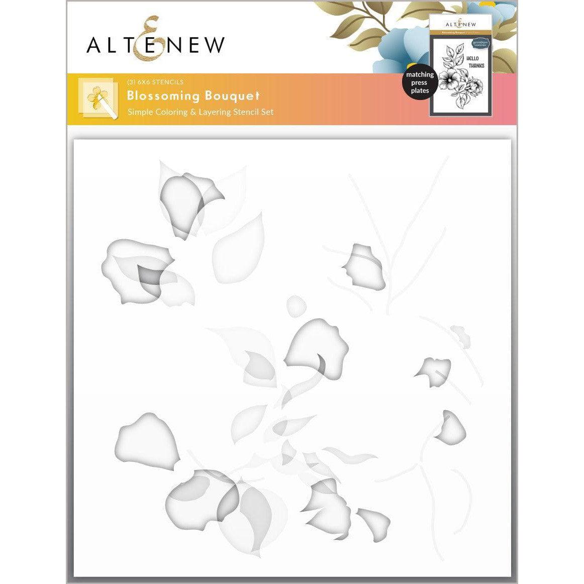 Altenew - Stencils - Blossoming Bouquet-ScrapbookPal