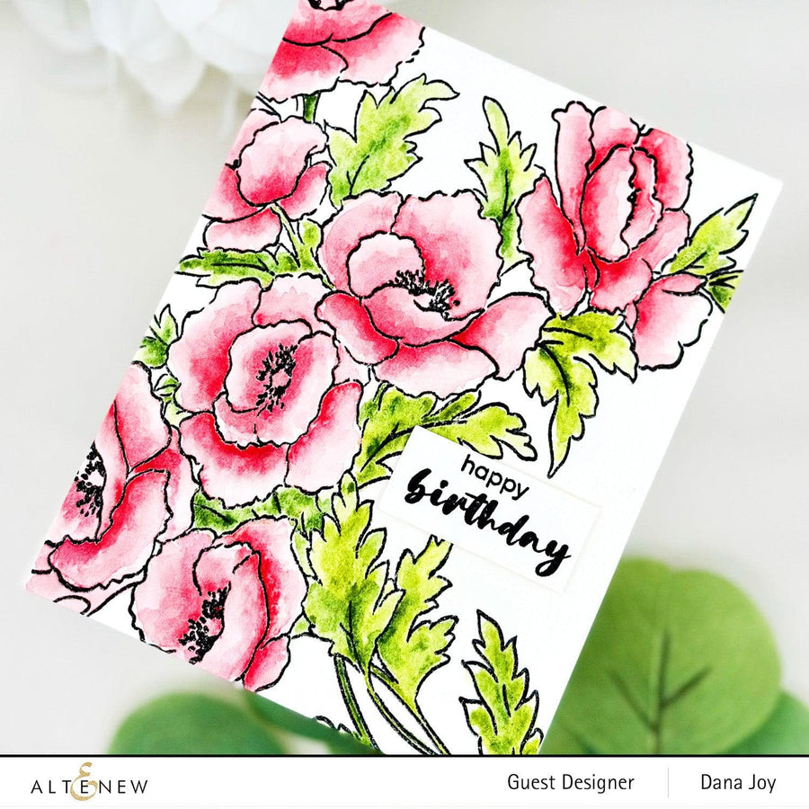 Altenew - Stencils - Bouquet of Poppies-ScrapbookPal