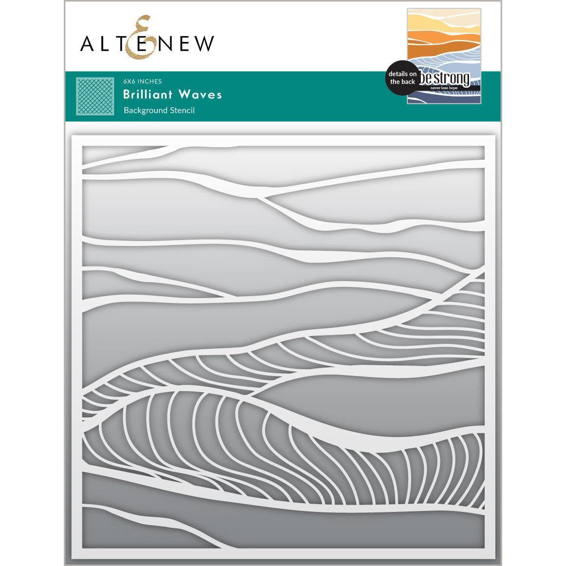 Altenew - Stencils - Brilliant Waves Background-ScrapbookPal