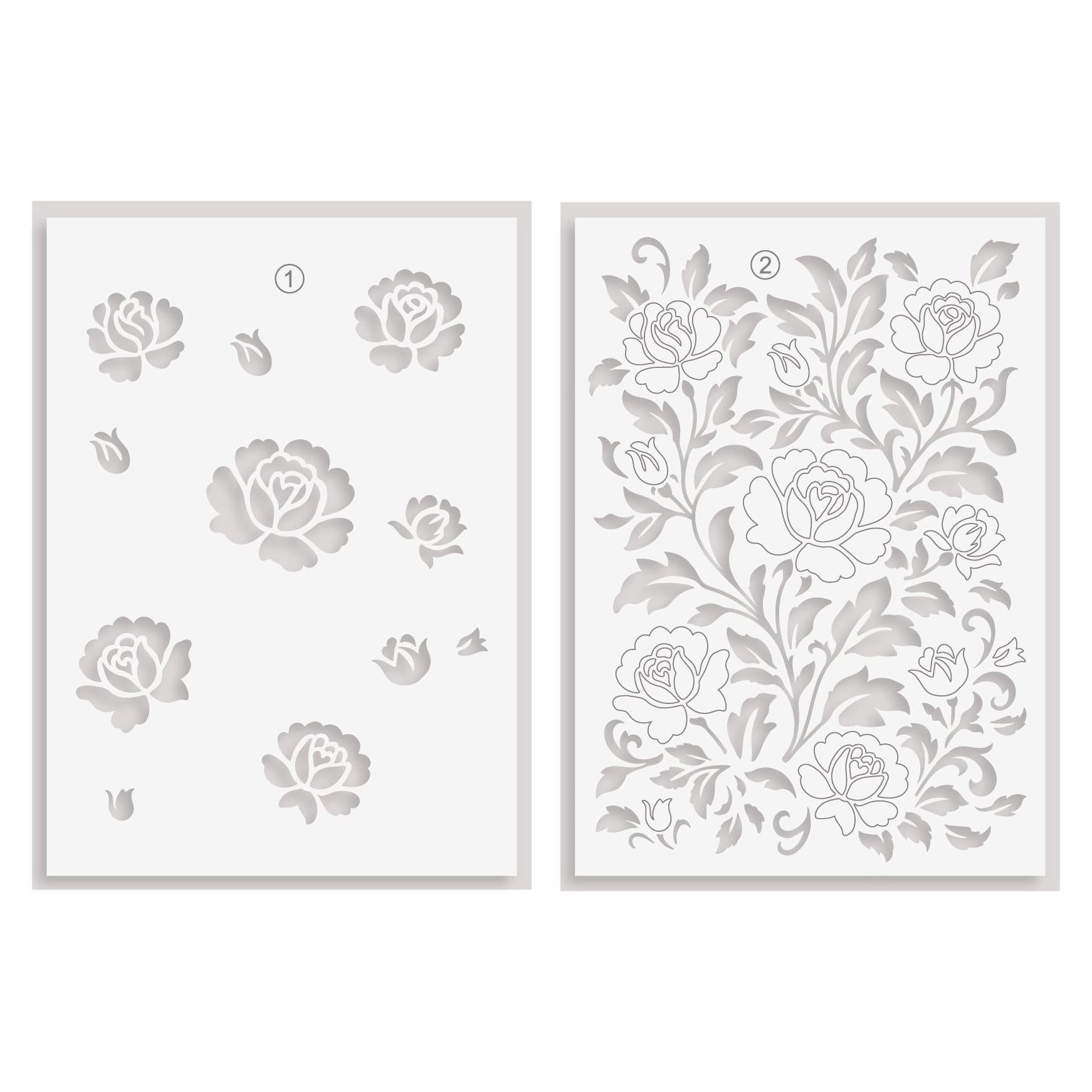 Altenew - Stencils - Chateau Blooms-ScrapbookPal