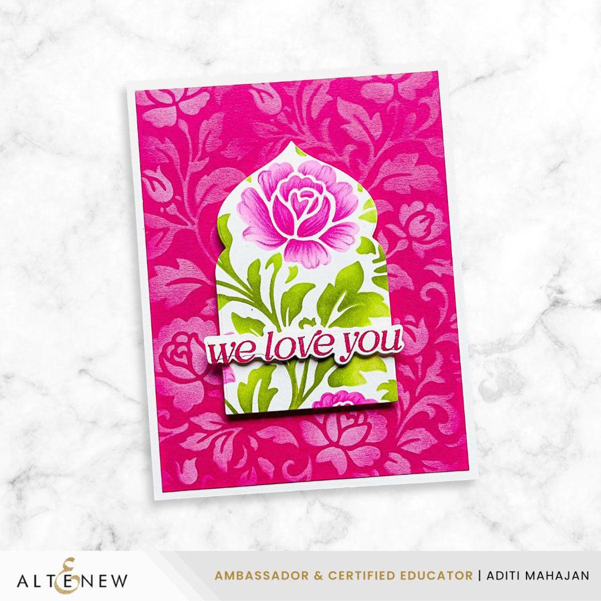 Altenew - Stencils - Chateau Blooms-ScrapbookPal
