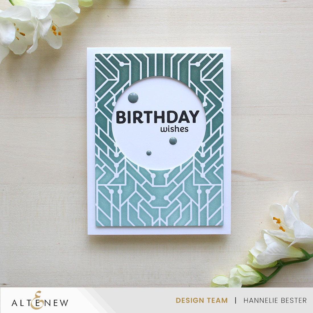 Altenew - Stencils - Circuit Board-ScrapbookPal