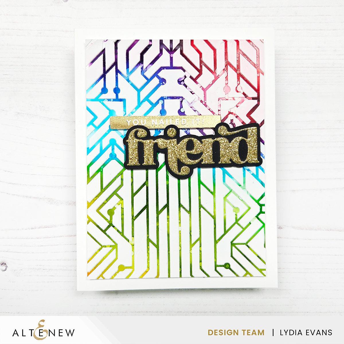 Altenew - Stencils - Circuit Board-ScrapbookPal