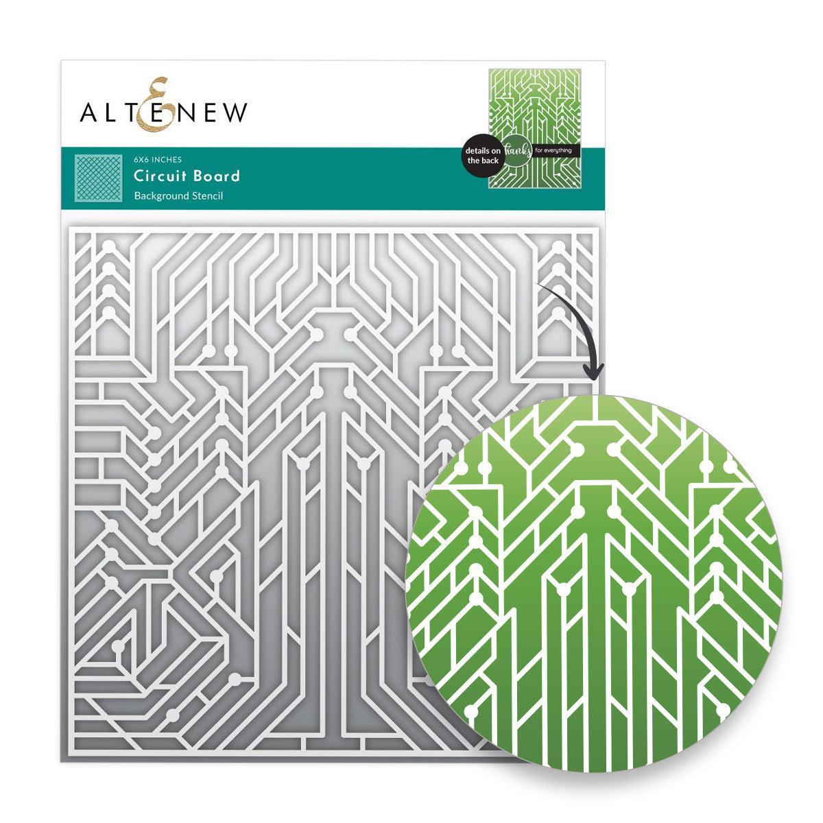 Altenew - Stencils - Circuit Board-ScrapbookPal