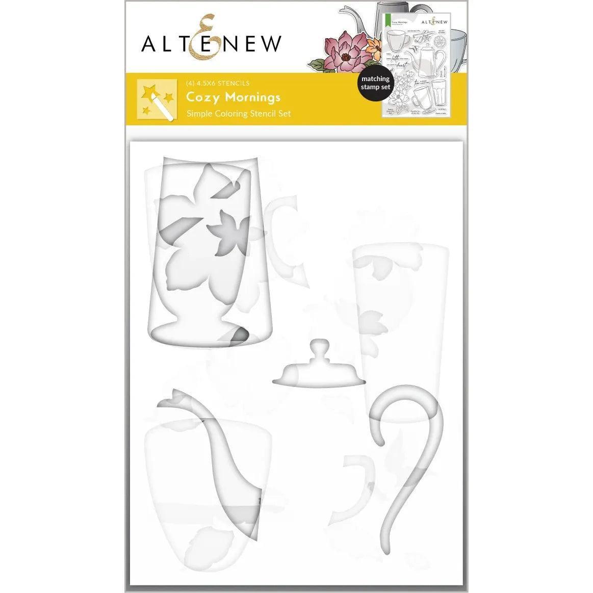 Altenew - Stencils - Cozy Mornings-ScrapbookPal