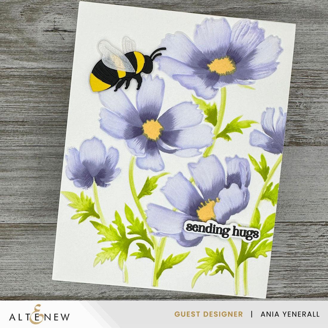 Altenew - Stencils - Dancing Cosmos-ScrapbookPal