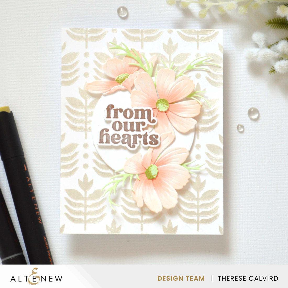 Altenew - Stencils - Deco Leaves Background-ScrapbookPal
