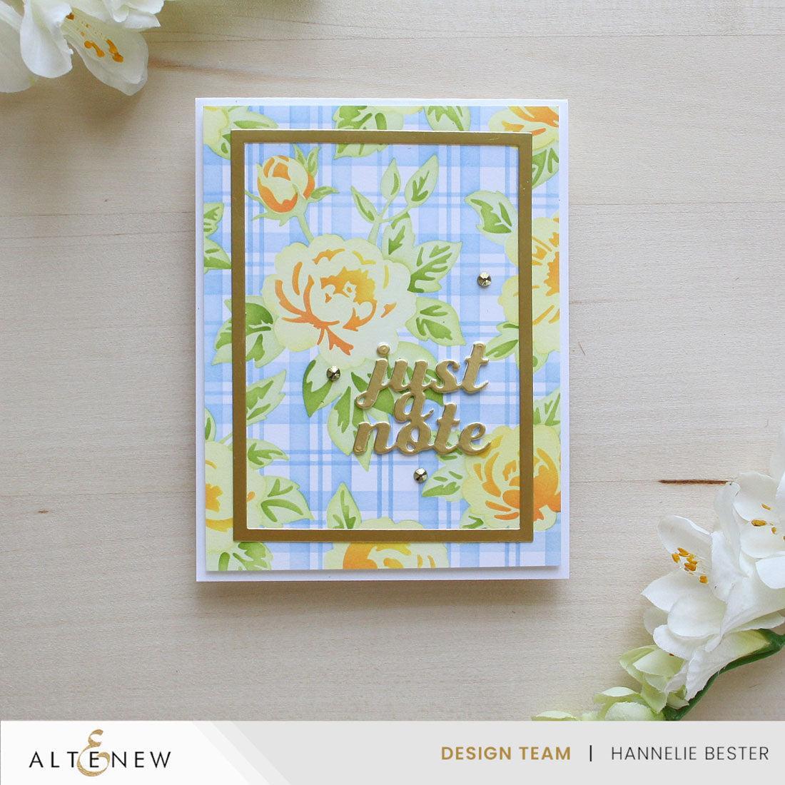 Altenew - Stencils &amp; Dies - Botanical Plaid-ScrapbookPal