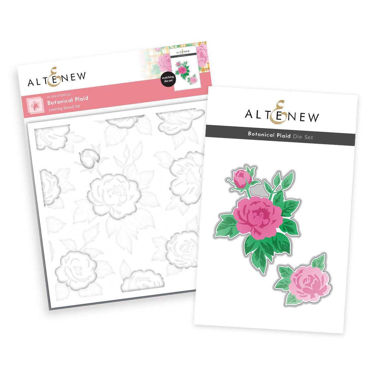 Altenew - Stencils &amp; Dies - Botanical Plaid-ScrapbookPal