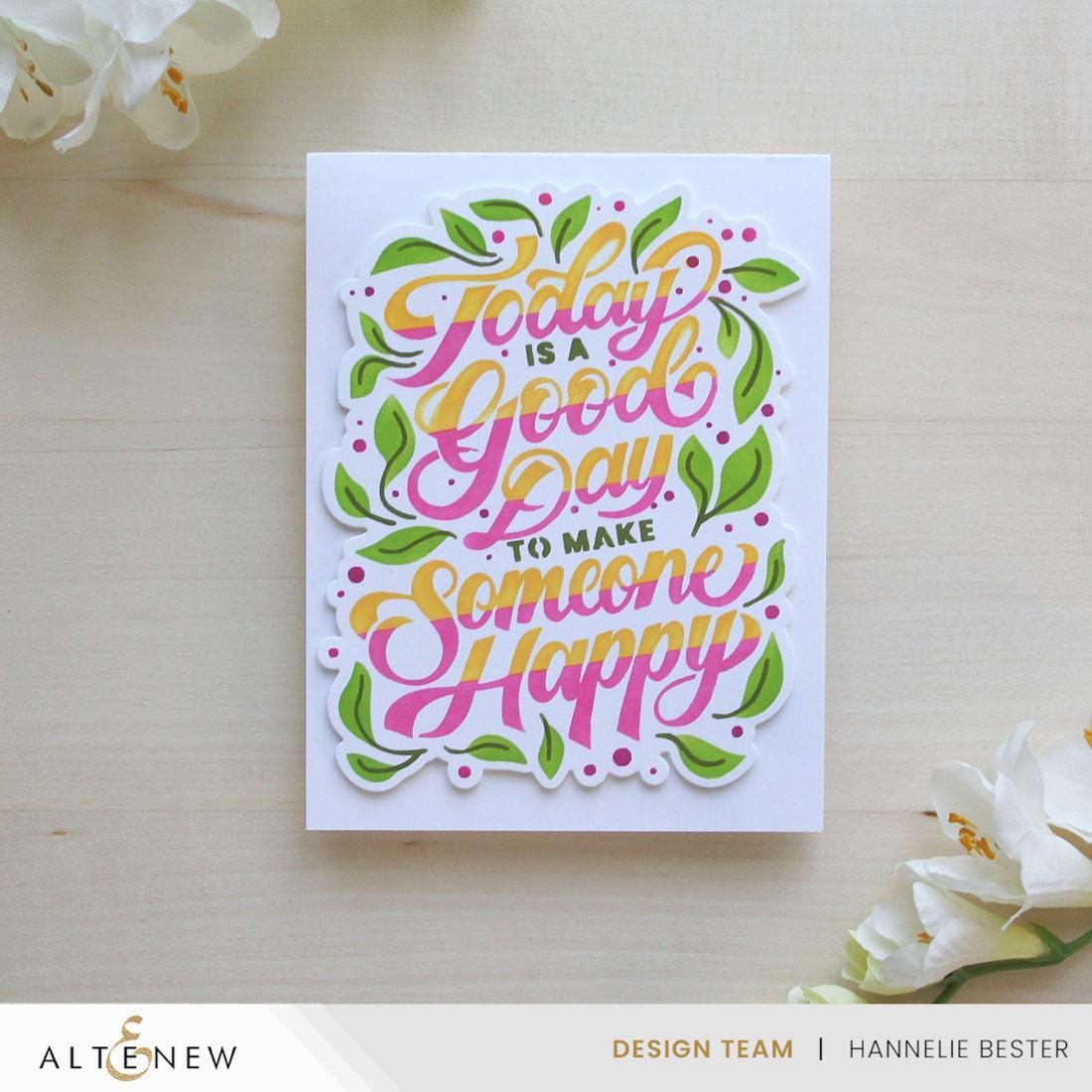 Altenew - Stencils & Dies - Today Is A Good Day-ScrapbookPal