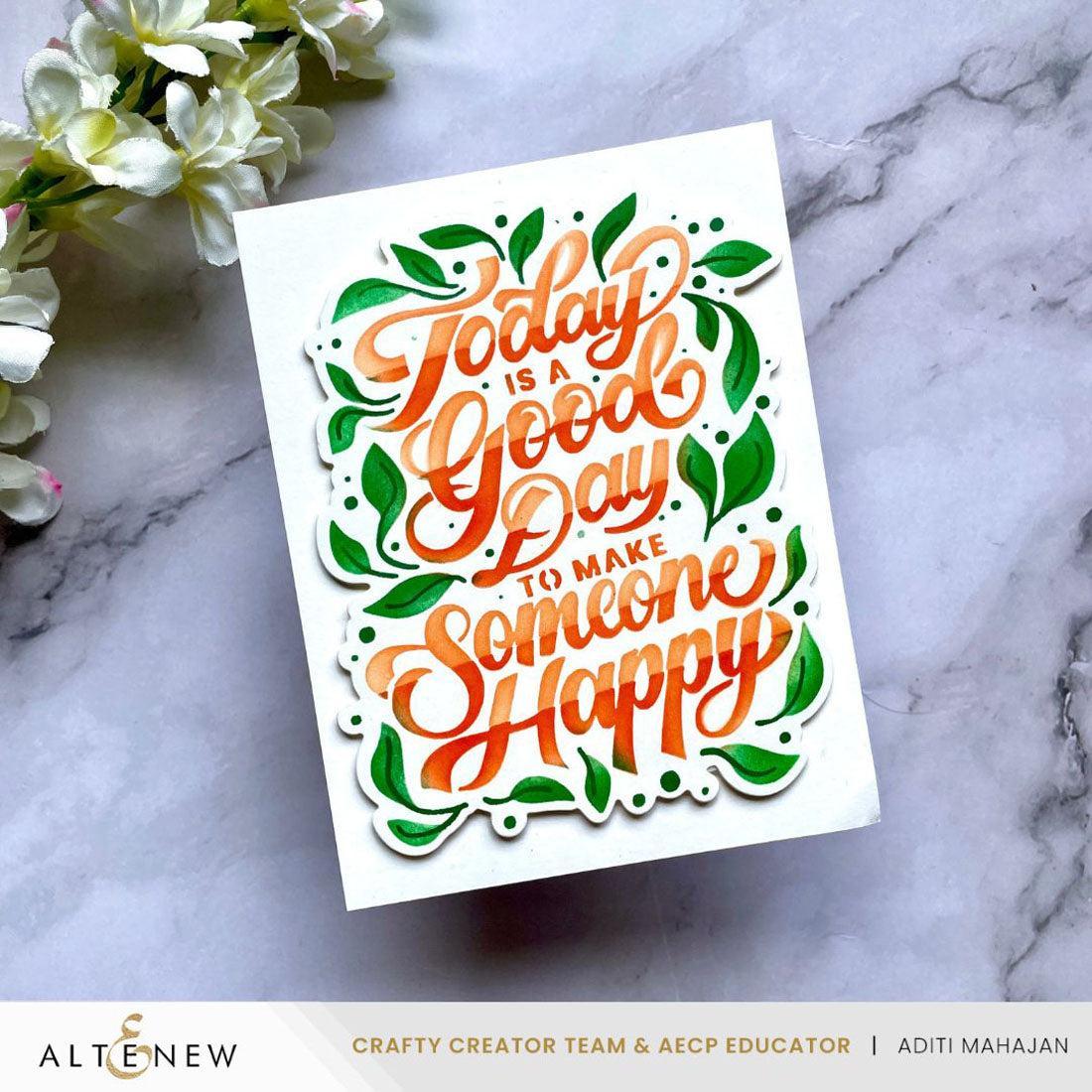 Altenew - Stencils & Dies - Today Is A Good Day-ScrapbookPal