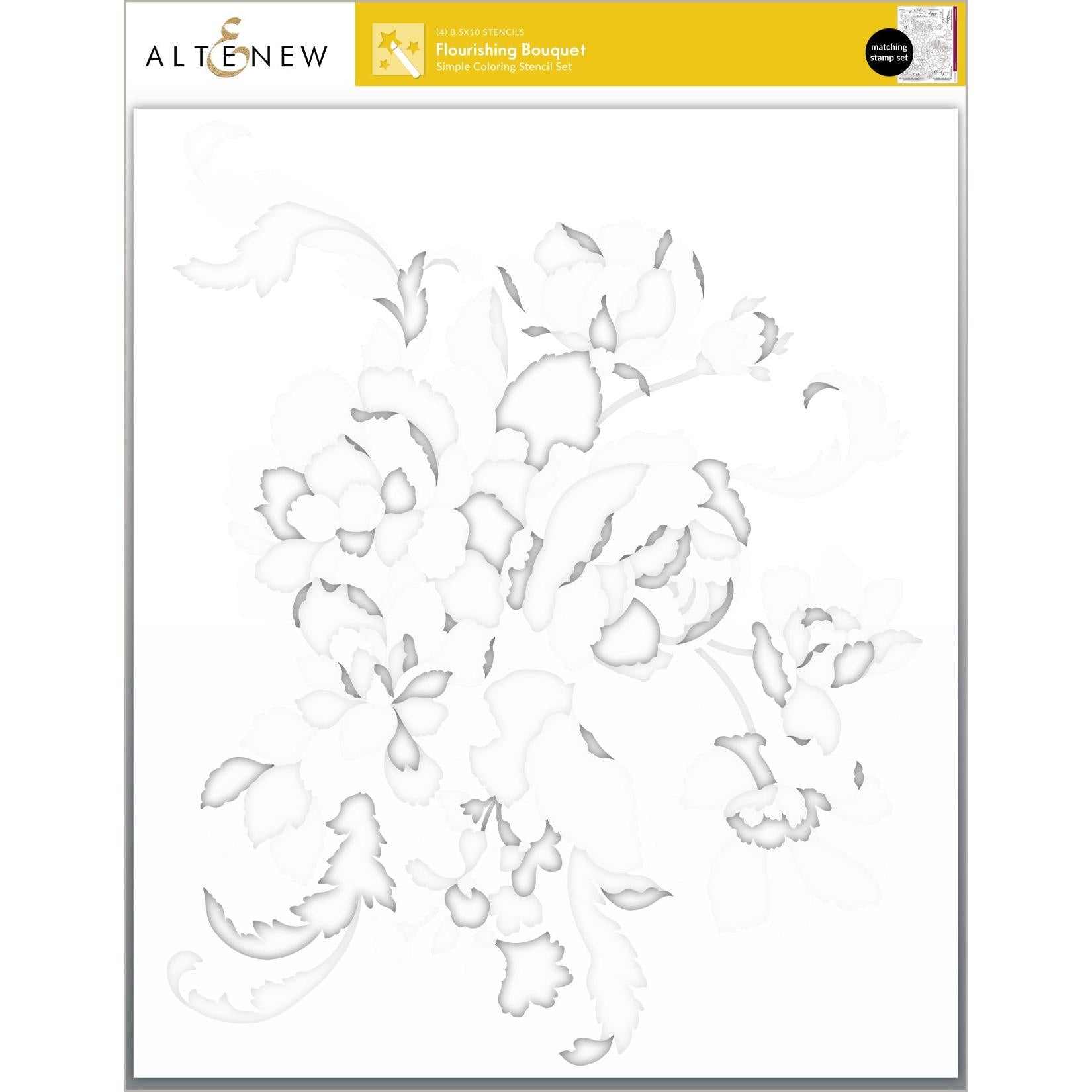 Altenew - Stencils - Flourishing Bouquet-ScrapbookPal