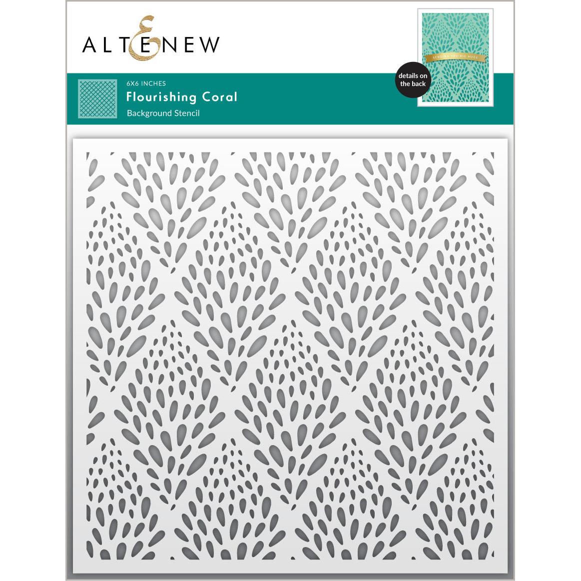 Altenew - Stencils - Flourishing Coral-ScrapbookPal