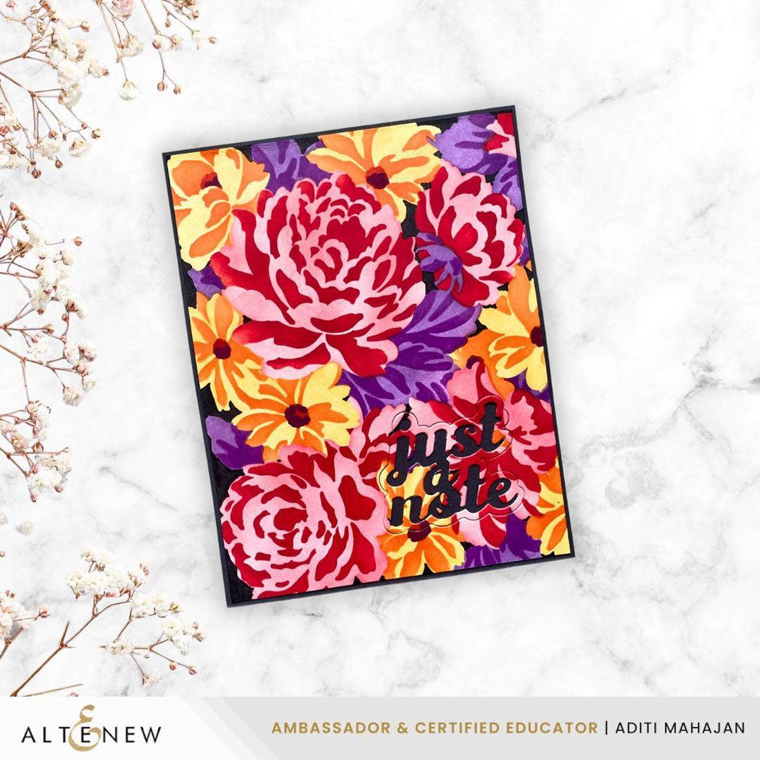 Altenew - Stencils - Flower Bed-ScrapbookPal