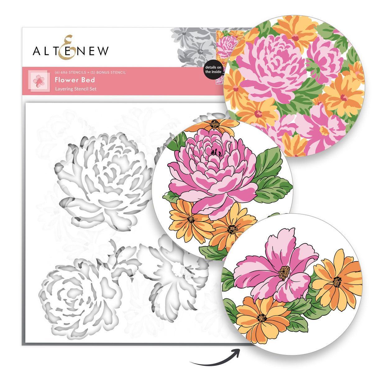 Altenew - Stencils - Flower Bed-ScrapbookPal