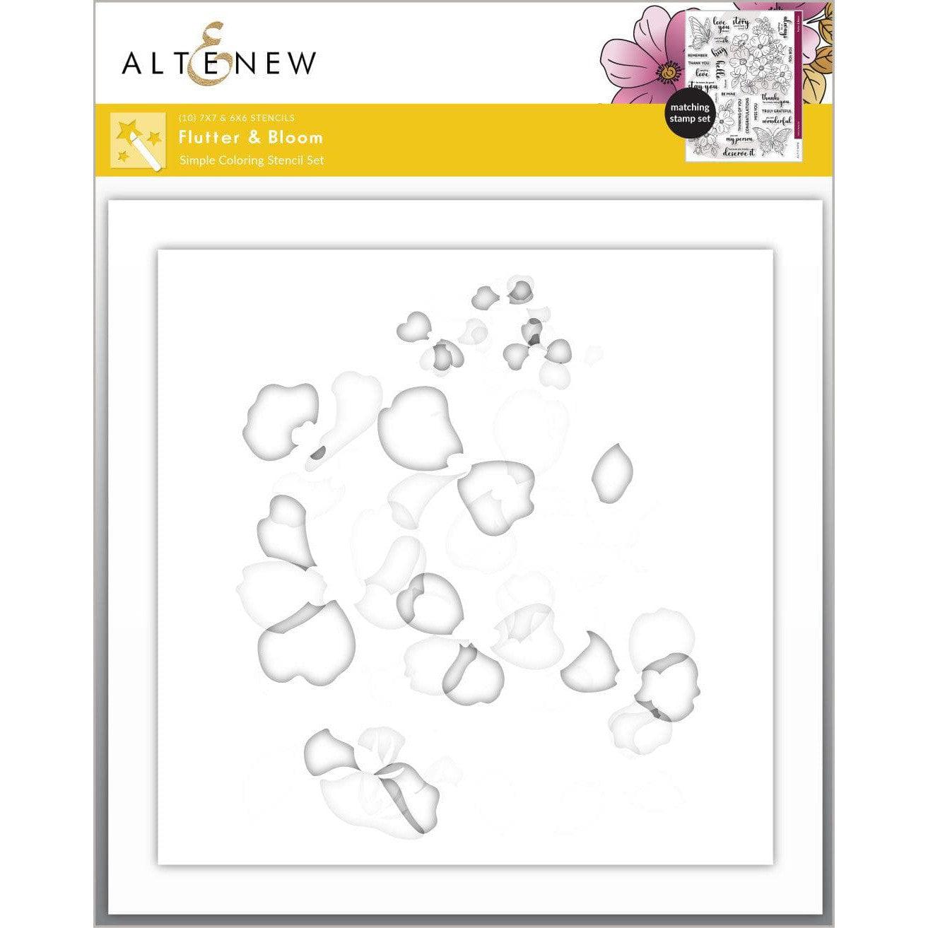 Altenew - Stencils - Flutter &amp; Bloom-ScrapbookPal