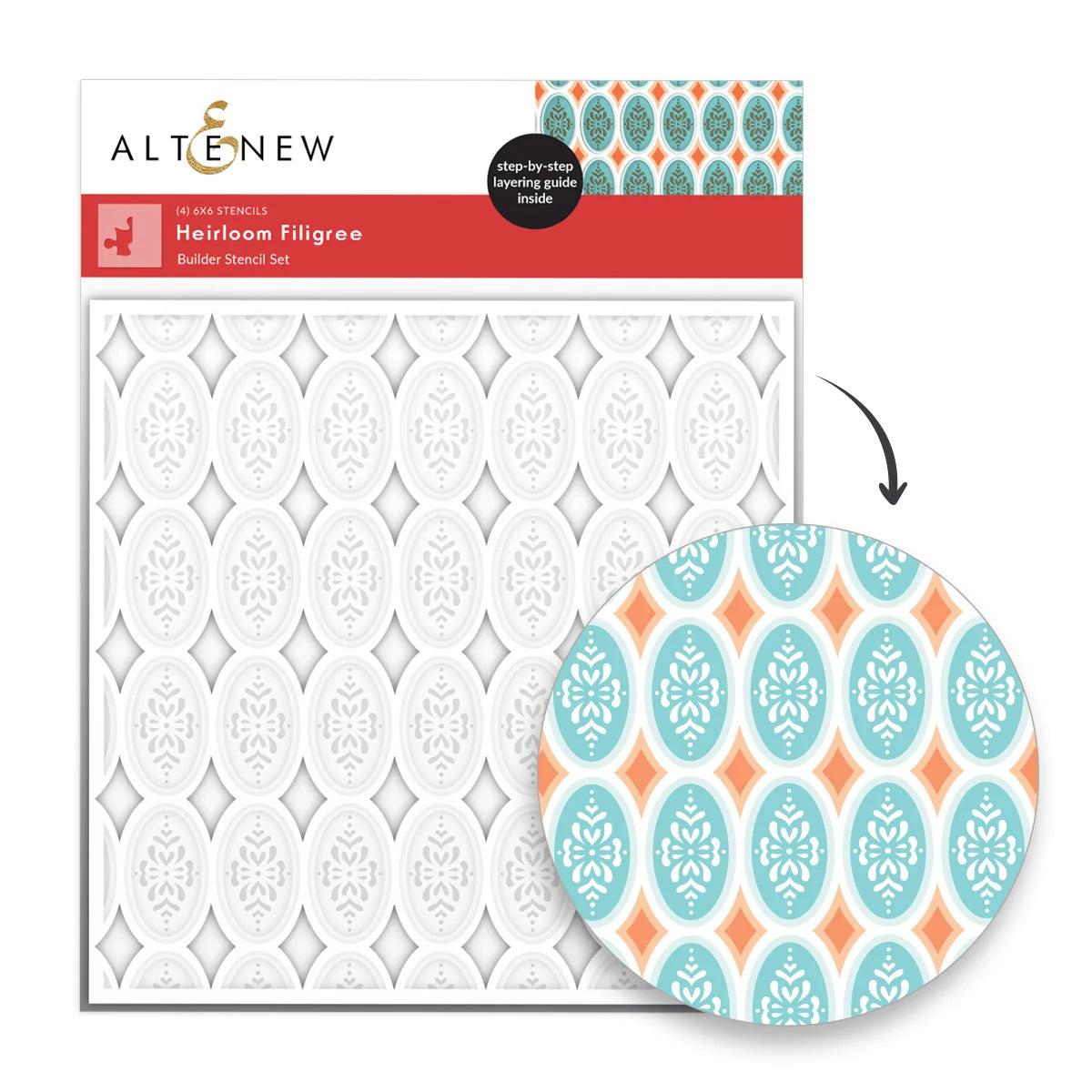 Altenew - Stencils - Heirloom Filigree-ScrapbookPal