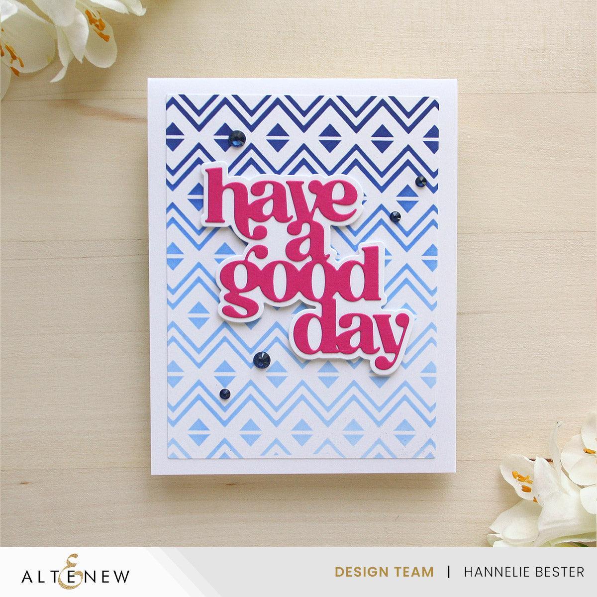Altenew - Stencils - Heritage Chevron Weaves-ScrapbookPal