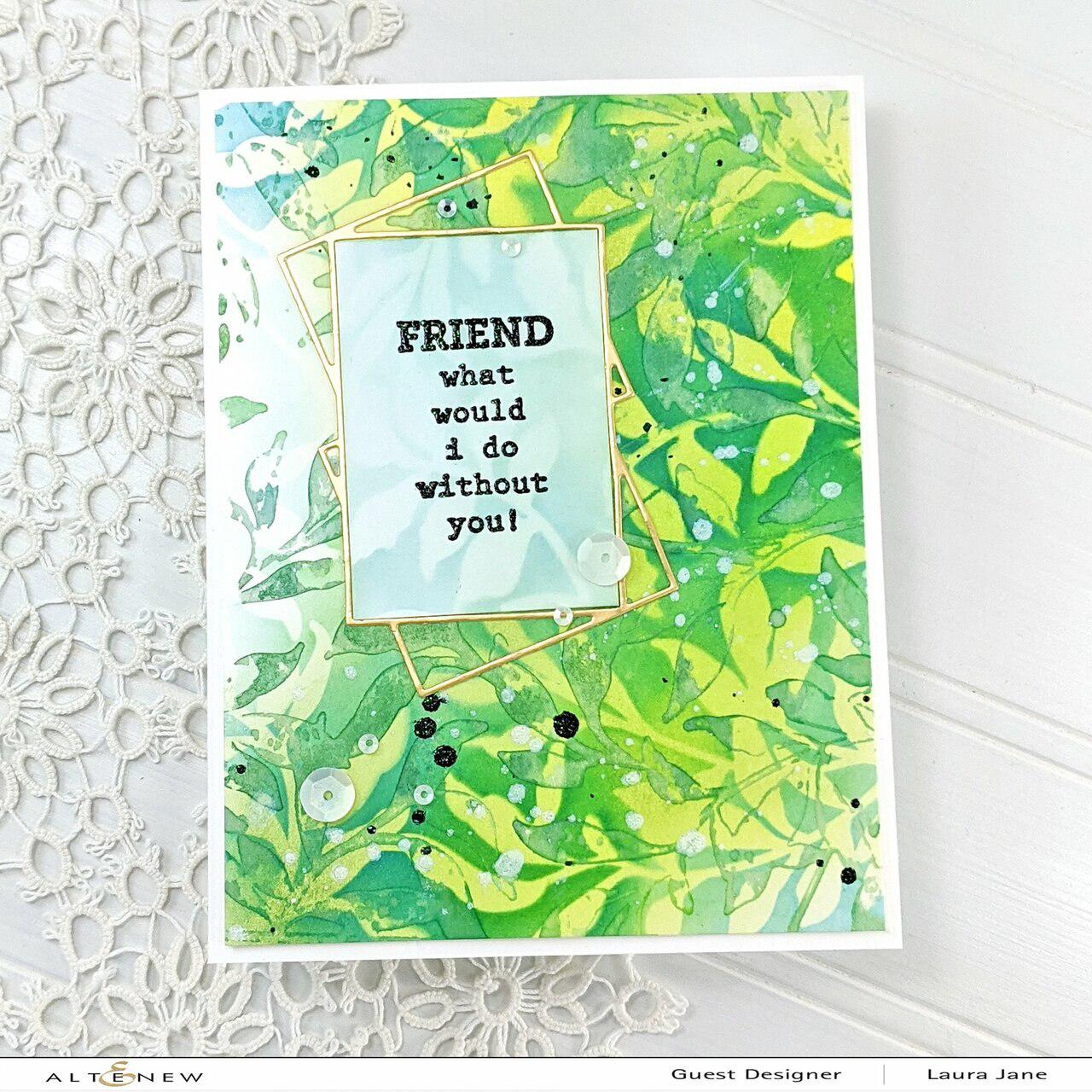 Altenew - Stencils - Leaf Bed-ScrapbookPal