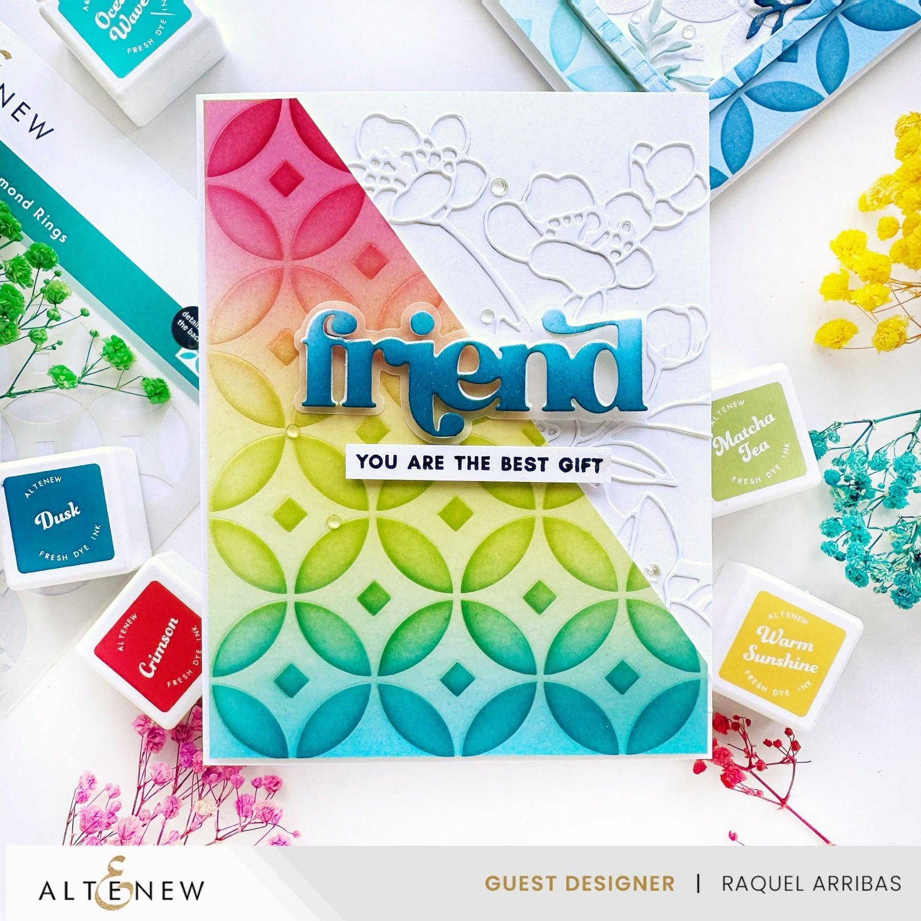 Altenew - Stencils - Luminous Diamond Rings-ScrapbookPal