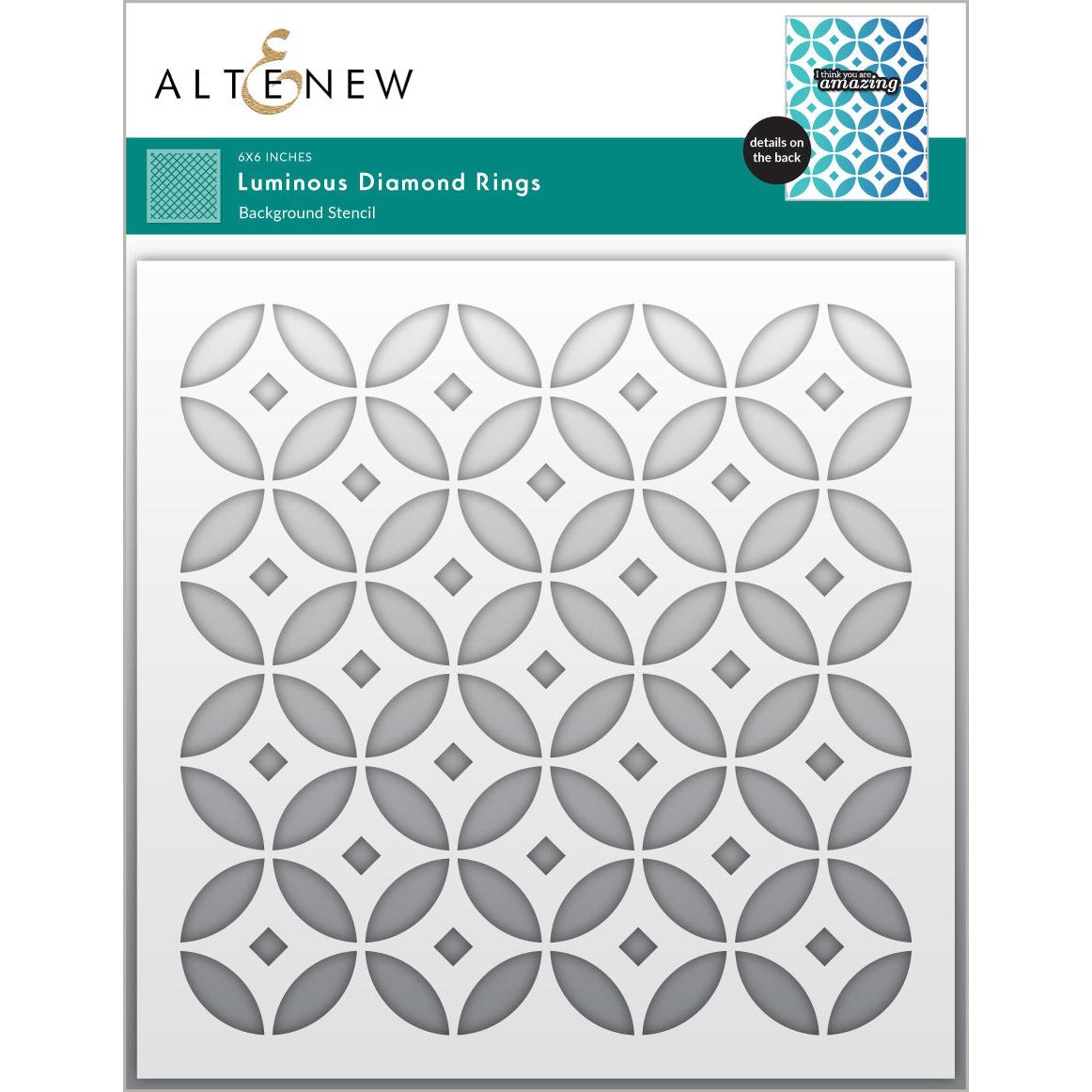 Altenew - Stencils - Luminous Diamond Rings-ScrapbookPal