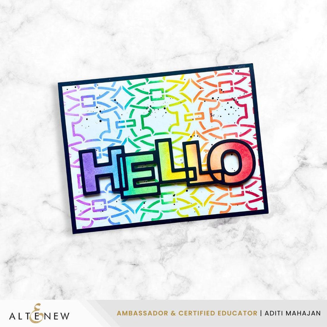 Altenew - Stencils - Luxe Lattice Stencil-ScrapbookPal