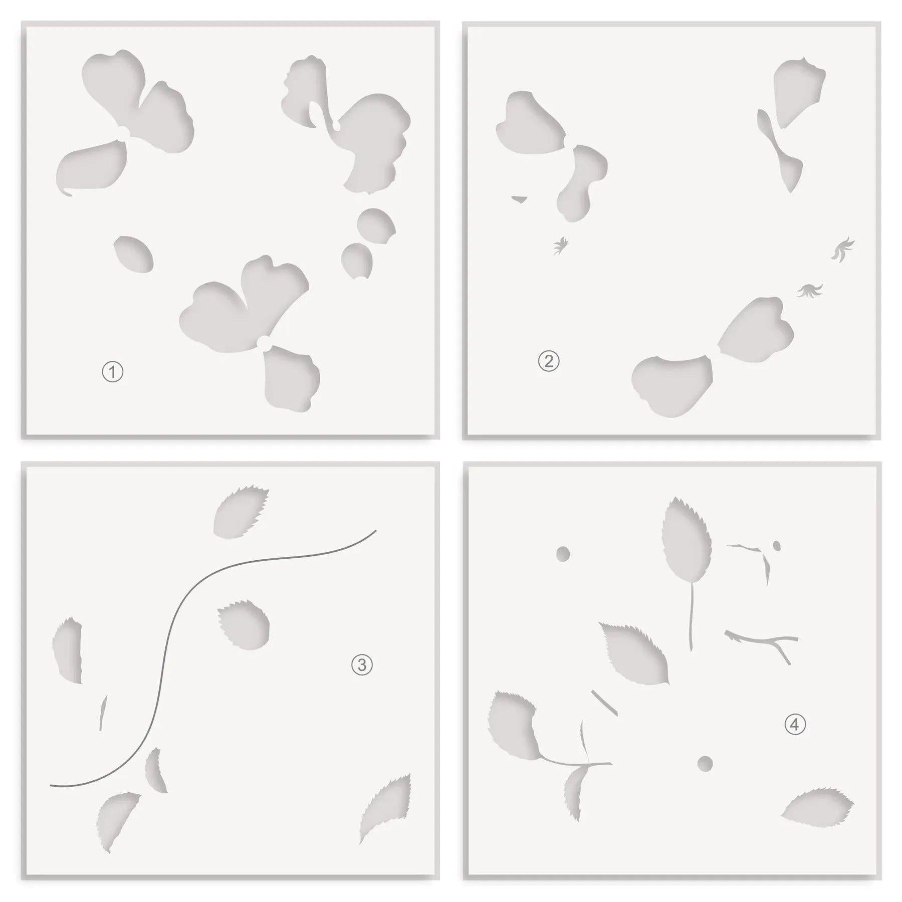 Altenew - Stencils - One-Go: Briar Blossoms-ScrapbookPal