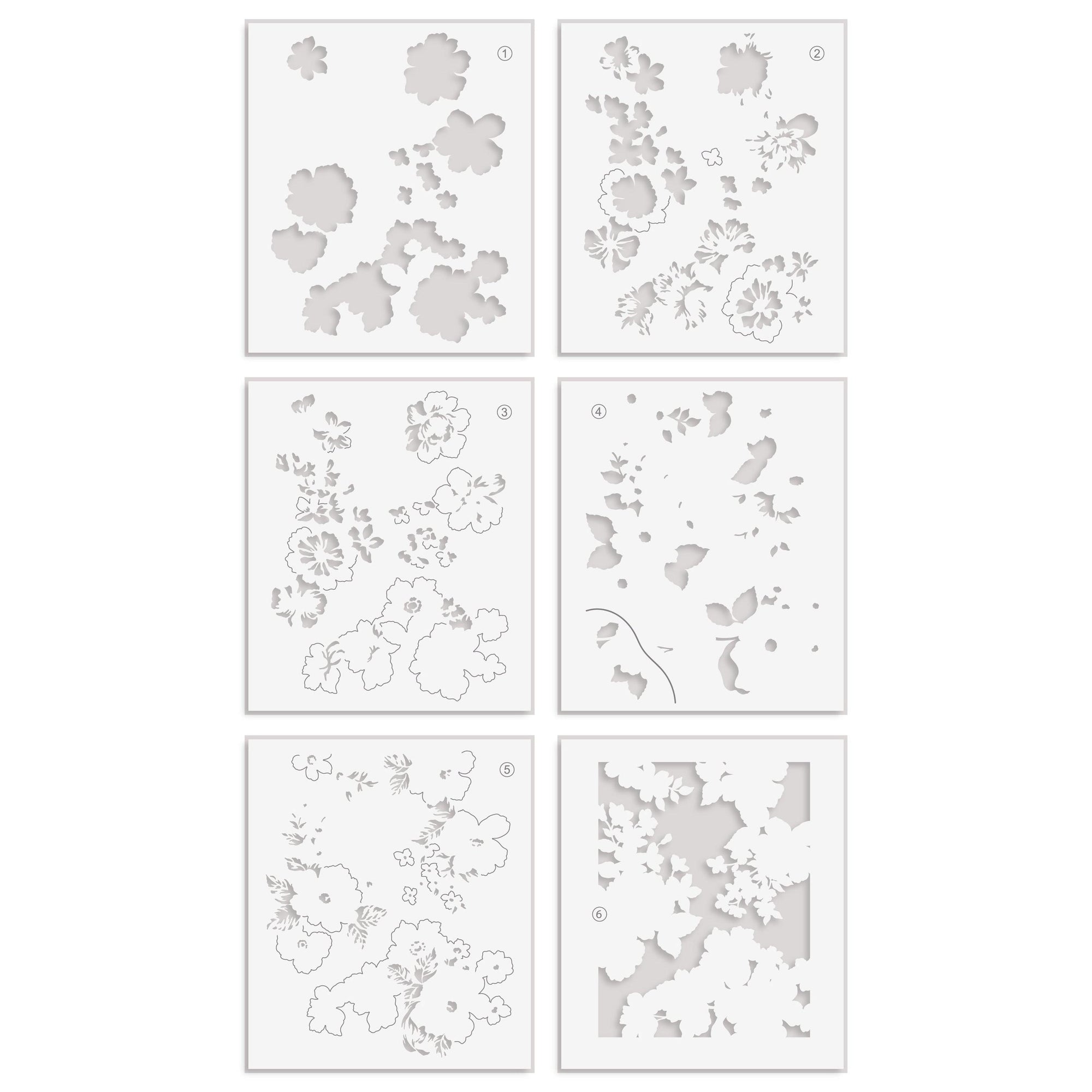 Altenew - Stencils - One-Go: Friendship Flowers-ScrapbookPal