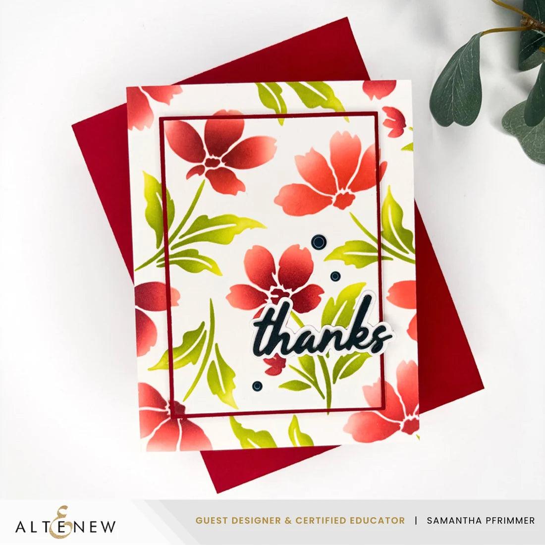 Altenew - Stencils - Painted Petals-ScrapbookPal
