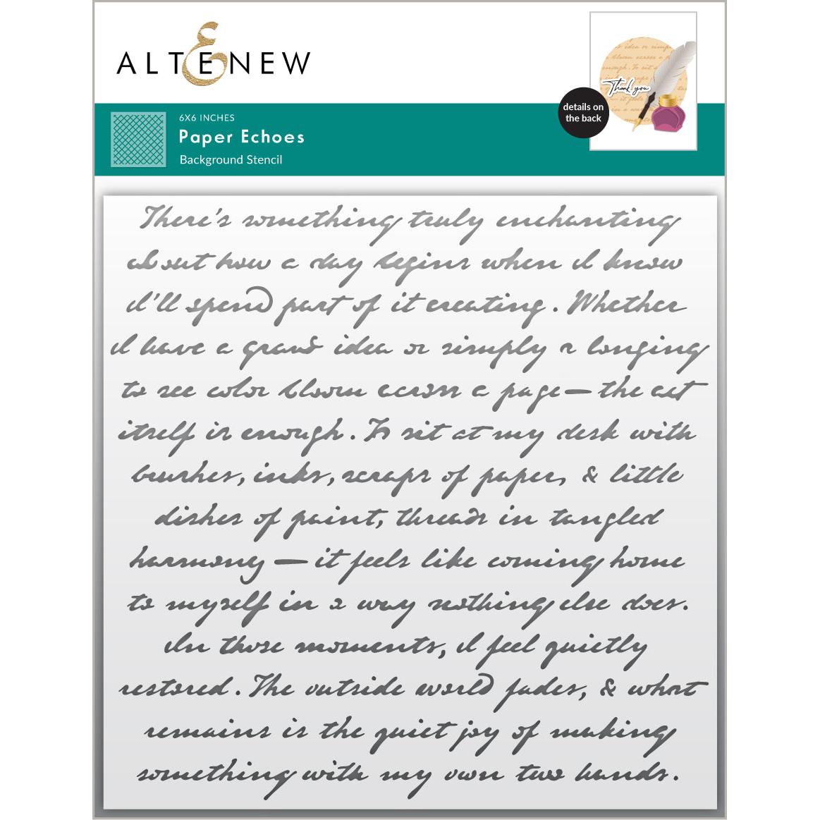 Altenew - Stencils - Paper Echoes-ScrapbookPal