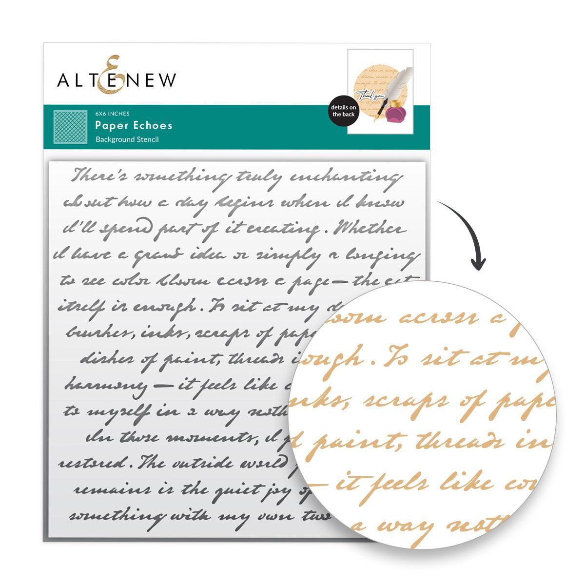 Altenew - Stencils - Paper Echoes-ScrapbookPal