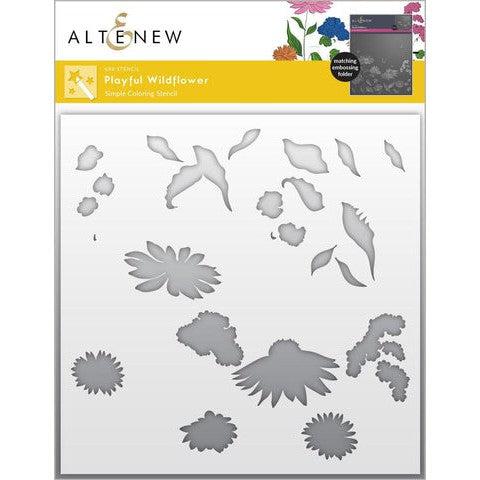 Altenew - Stencils - Playful Wildflower-ScrapbookPal
