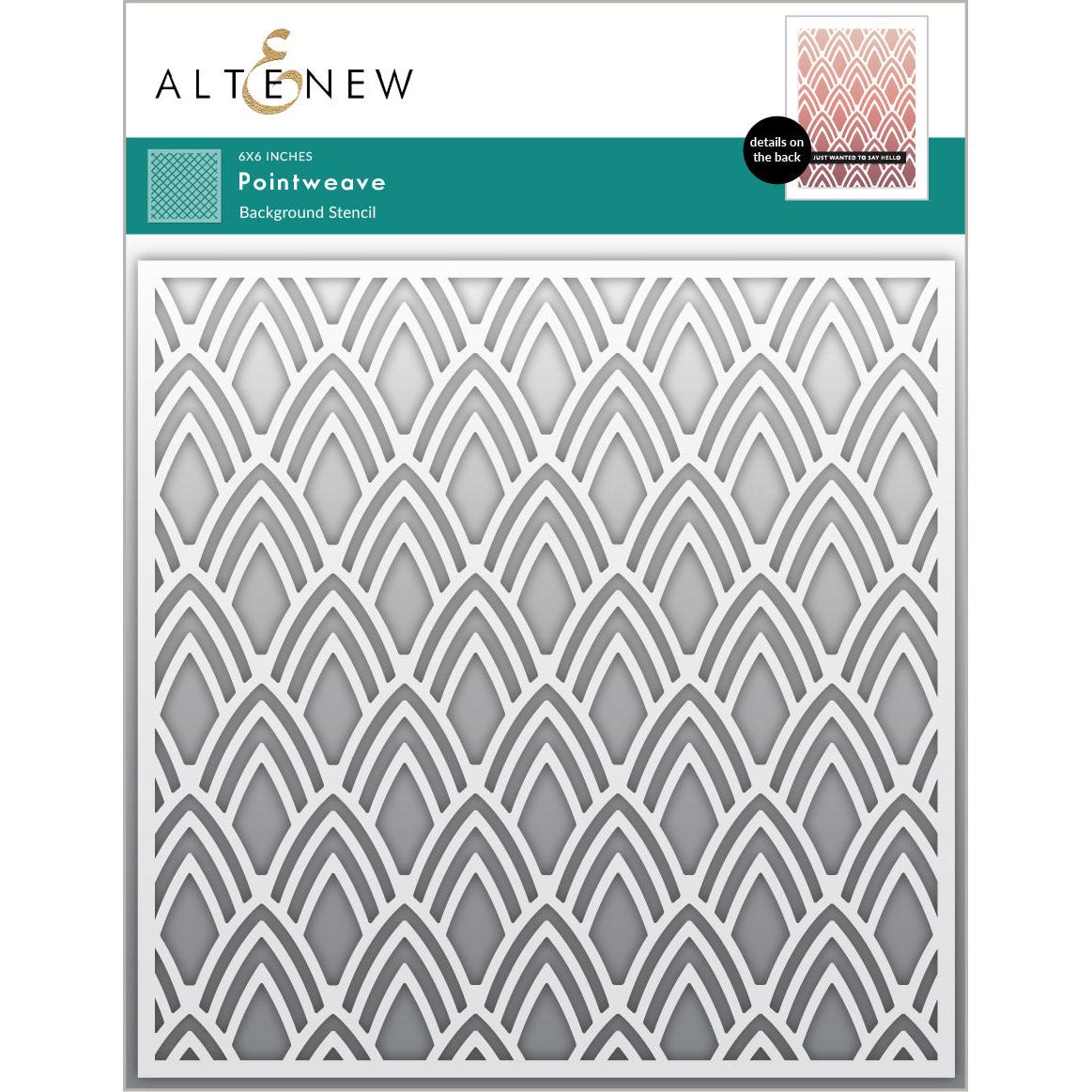 Altenew - Stencils - Pointweave Stencil-ScrapbookPal
