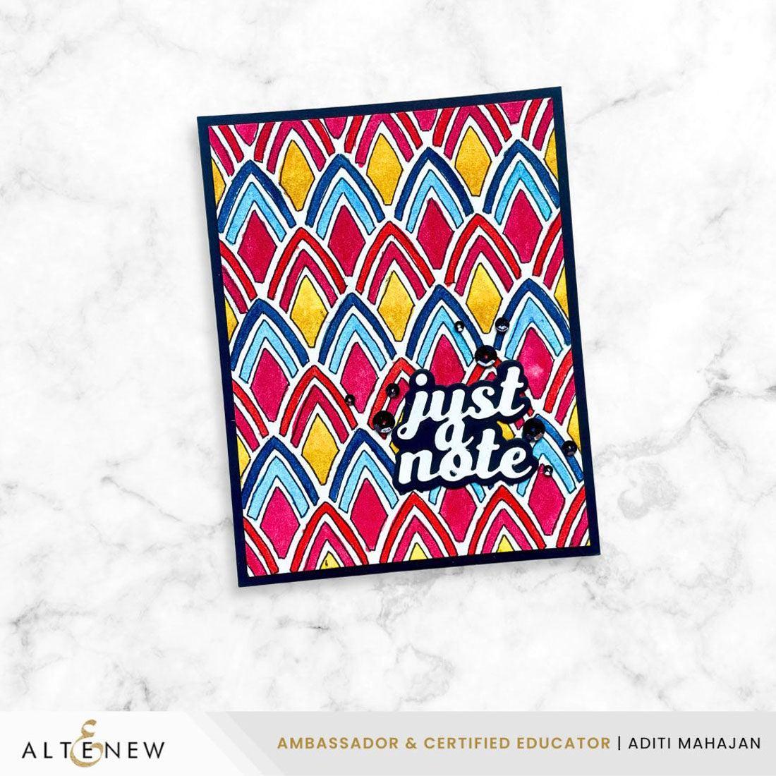 Altenew - Stencils - Pointweave Stencil-ScrapbookPal