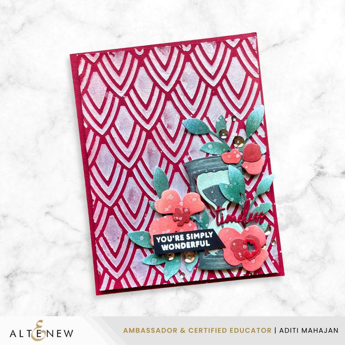 Altenew - Stencils - Pointweave Stencil-ScrapbookPal