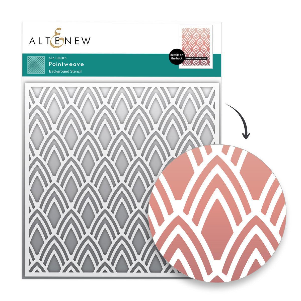 Altenew - Stencils - Pointweave Stencil-ScrapbookPal