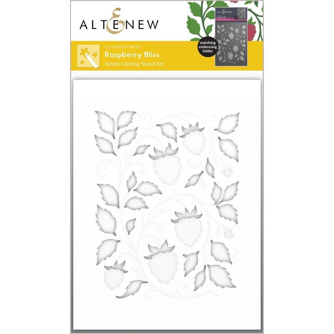 Altenew - Stencils - Raspberry Bliss-ScrapbookPal