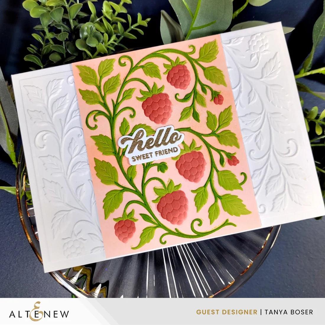 Altenew - 3D Embossing Folder - Raspberry Bliss-ScrapbookPal
