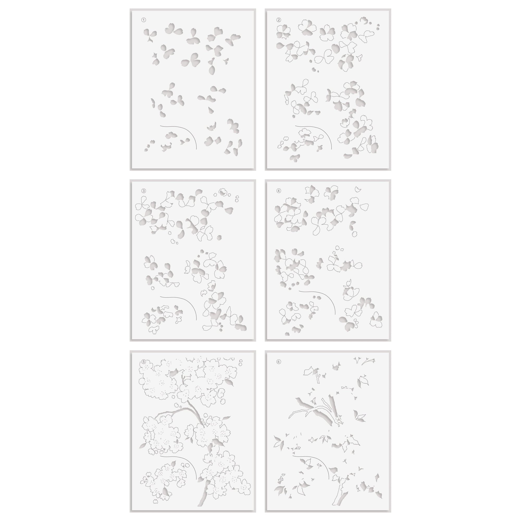 Altenew - Stencils - Sakura Blossoms-ScrapbookPal