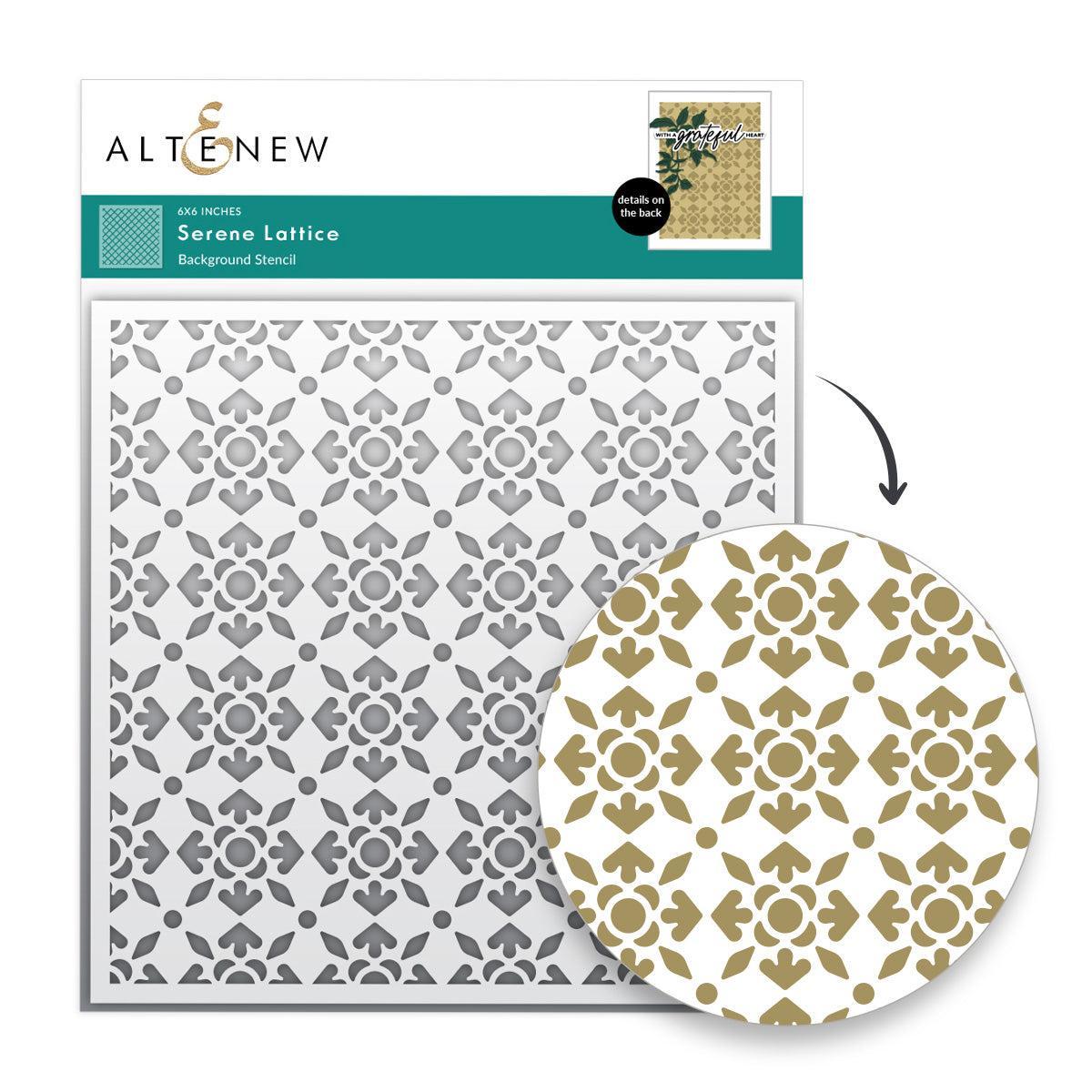 Altenew - Stencils - Serene Lattice-ScrapbookPal