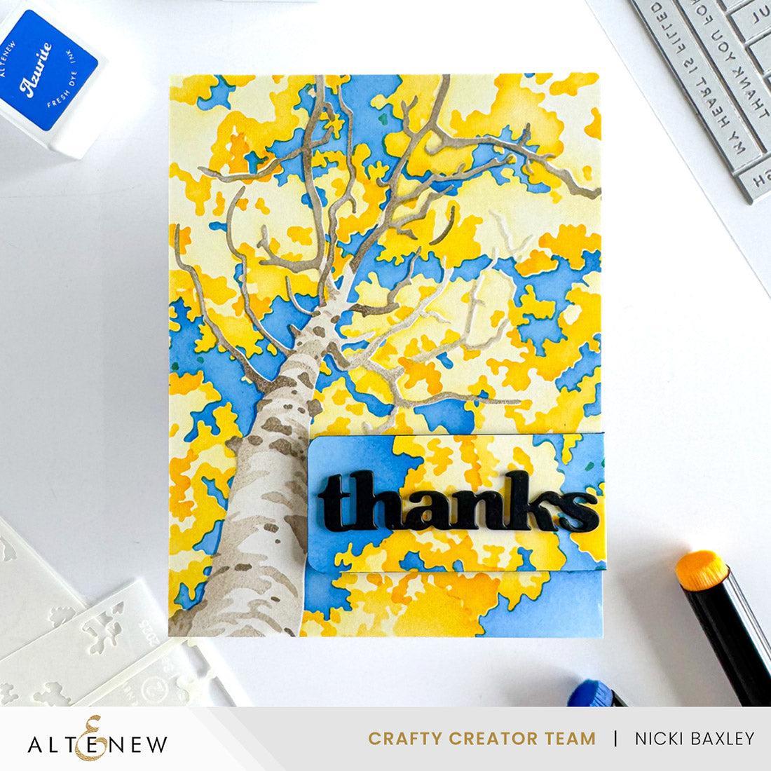Altenew - Stencils - Stencil Art: Aspen Sky-ScrapbookPal