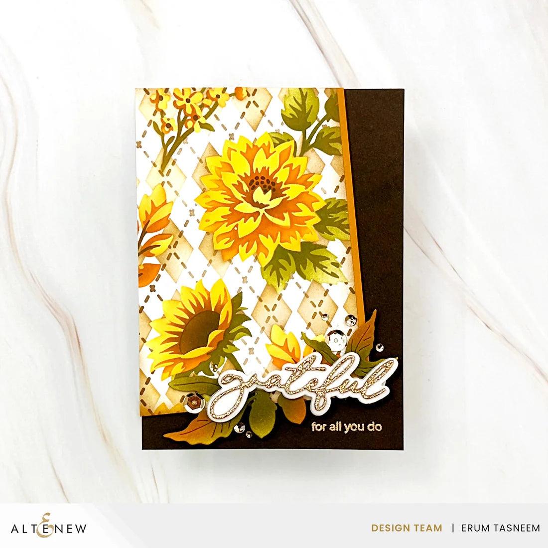 Altenew - Stencils - Stencil Art: Botanical Argyle-ScrapbookPal