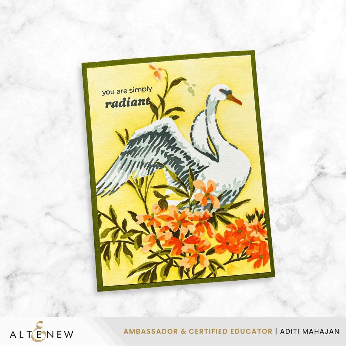 Altenew - Stencils - Stencil Art: Swan Serenade-ScrapbookPal