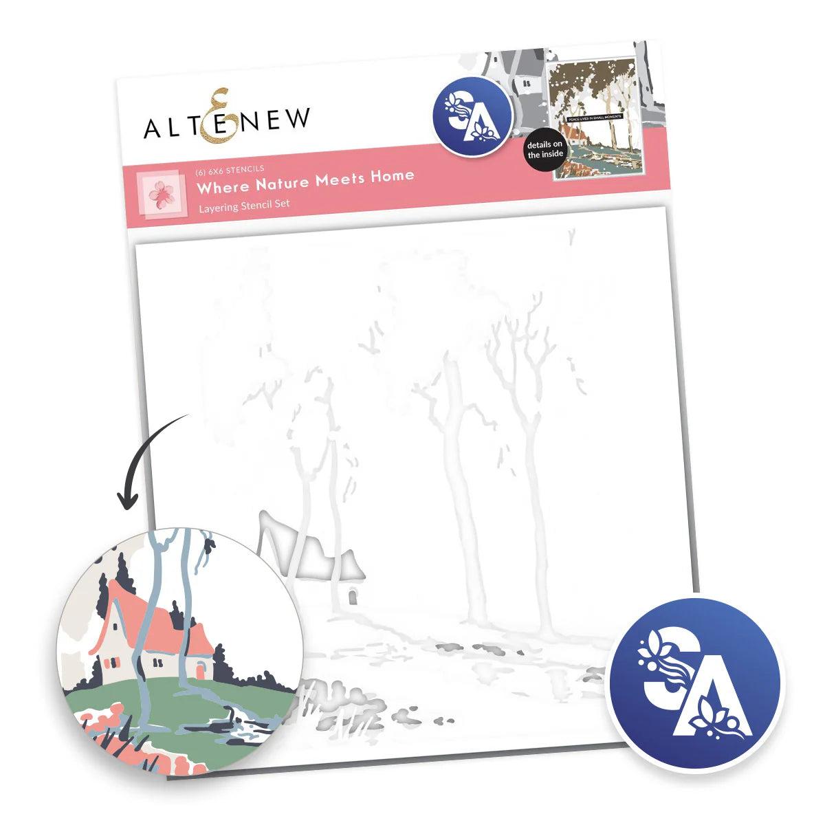 Altenew - Stencils - Stencil Art: Where Nature Meets Home-ScrapbookPal