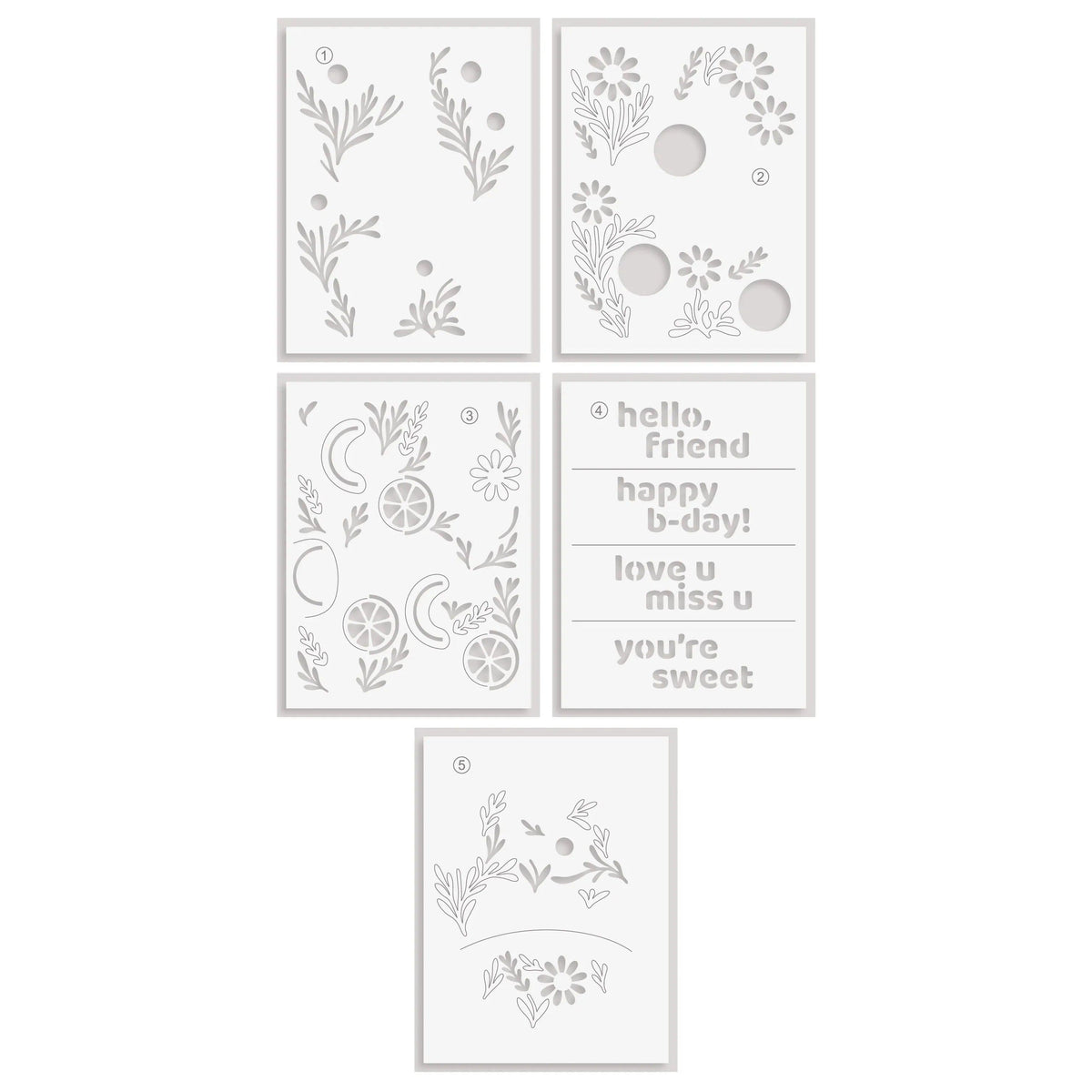 Altenew - Stencils - Tea Potpourri-ScrapbookPal