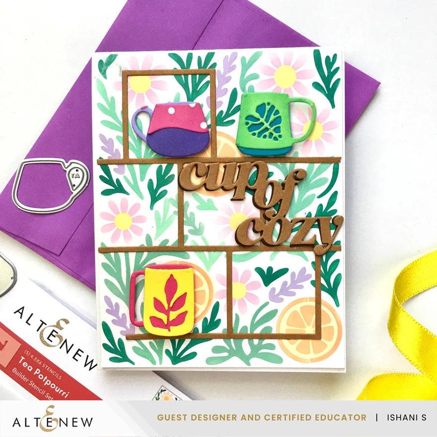 Altenew - Stencils - Tea Potpourri-ScrapbookPal