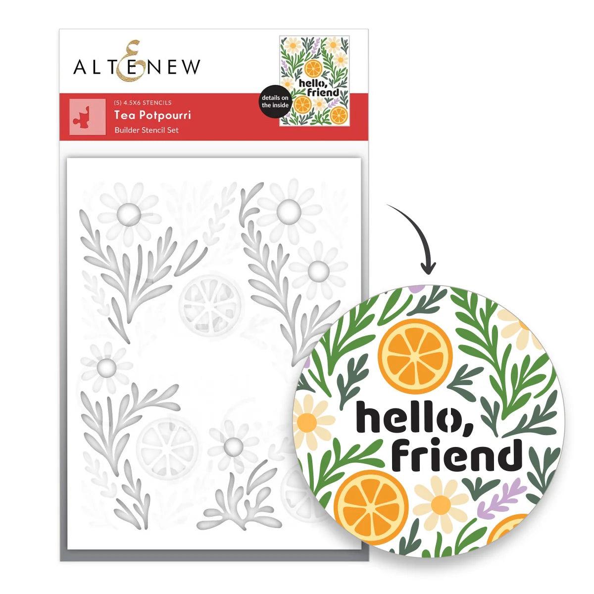 Altenew - Stencils - Tea Potpourri-ScrapbookPal