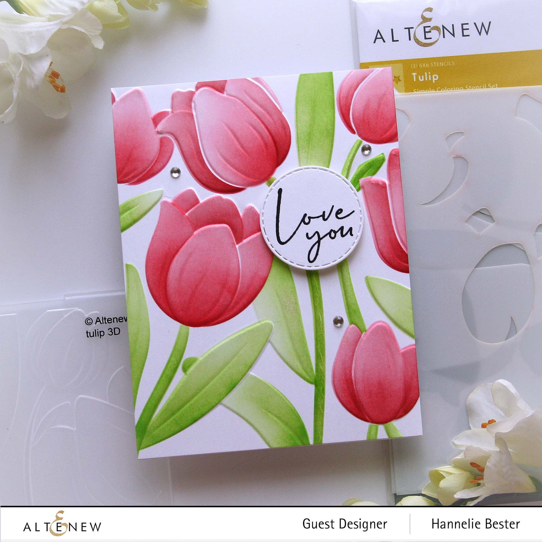 Altenew - Stencils - Tulip-ScrapbookPal