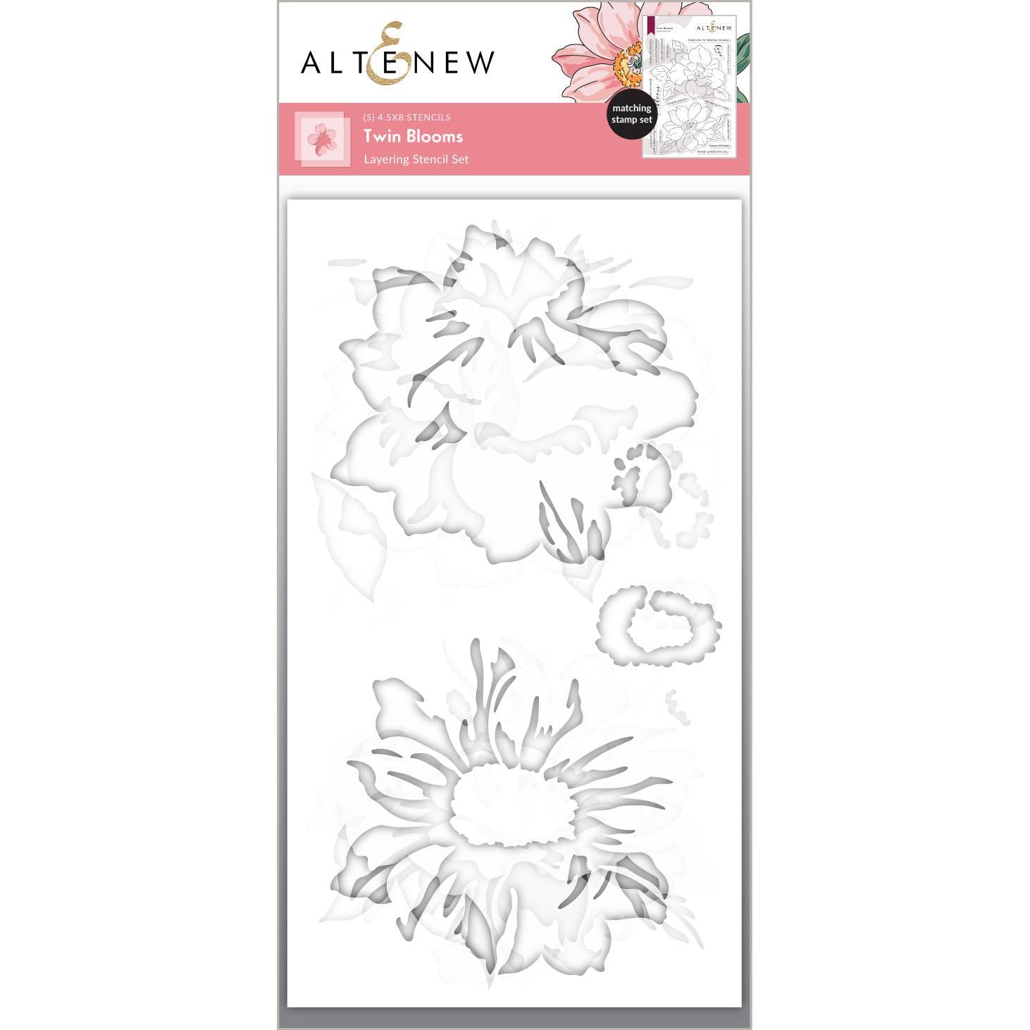 Altenew - Stencils - Twin Blooms-ScrapbookPal