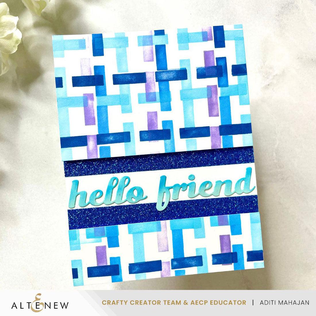 Altenew - Stencils - Woven Ribbon Builder-ScrapbookPal